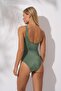 2025 Summer New Season One Shoulder Accessory Swimsuit Khaki 241147 - 2