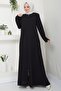 Zippered Large Size Ferace Black Hm2488 - 4