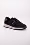 Genuine Leather Linen Material Poly Sole Lace-Up Black Men's Casual Shoes - 3