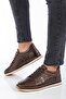 Genuine Leather Printed Leather Buckle Brown Men's Daily Casual Shoes - 3
