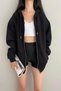 Hooded Zippered Sweatshirt - 3