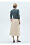 Evaze Cut Midi Skirt - 4