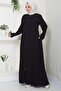 Zippered Large Size Ferace Black Hm2488 - 6