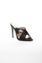 Satin Pointed Stoned Black Women's Evening Dress Shoes - 4