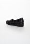 Genuine Leather Orthopedic Elastic Black Women's Shoes - 4