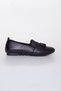 Genuine Leather Tasseled Black Women's Casual Shoes - 2