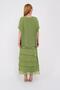 Italian Size 2 Slimming Half Sleeve Layered Silk Dress - 5