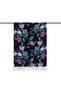 Patterned Silk Shawl - Göksu Sefası Patterned - Black Turquoise - 2