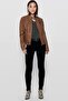15081400 Women's Leather Jacket - Brown - 2
