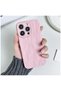 Apple iPhone 14 Pro Max Compatible Case Wrinkled Detailed Silicone Case Pink