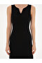 Black Collar Detailed Dress 50285639-Vr046 - 5