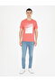 Pink Slim Fit 100% Cotton Crew Neck T-Shirt 50280946-Vr186 - 4
