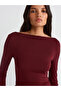 31213 Boat Neck Long Sleeve Ball-Burgundy - 4