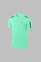 Men's Aqua Green Dri-Fit Plain Short Sleeve Comfortable Casual T-Shirt Shorts Bottom Top Sport Set (S-3Xl) - 2