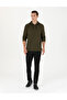 Black Slim Fit Canvas Trousers 50278130-Vr046