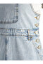 Lw - Square Collar Women's Jean Salopet - 3