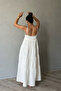 Sardinya Gipe Detailed Ecru Strap Dress - 4