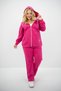 Women's Large Size Hooded Pocket Detailed Tracksuit Set 8139-25 - 3