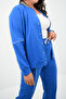 Women's Plus Size Snap Closure Detailed Tracksuit Set 8132-25 - 6