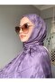 Houndstooth Pattern Silky Jacquard Shawl - 2