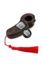 Azan reading lighted voice sliding al-fajia digital counter tasbih zikirmatik dark brown