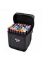 Double Sided 48 Li Professional Pen Set Premium Marker Felt Tip Pen with Carrying Bag