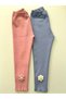 Ribbed Camisole Fabric Baby Girl with Daisy 2-Piece Baby Kids Leggings, Pants, Sets, Bottoms - 2