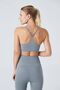 Pine Adjustable Thin Strap Bra Gray - 4