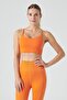 Pine Adjustable Thin Strap Bra Orange