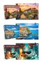 3 PIECES 1000 PIECES PUZZLE - COLMAR and FIRE AND WATER and CINQUE TERRE - 2