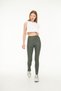 Khaki Women's Sports Leggings Firming Gathering High Waist Full Length Sports Leggings Leggings Fitness - 5