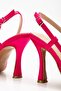 Open Back Satin Special Design Stiletto - 3
