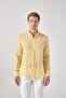 100% Linen Men's Shirt - Collar ButtoneD, Comfort Fit - 4
