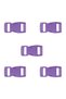 Plastic Clips 30 mm - 5 Pieces Purple-Paracord Clip, Bag, Jewelry, Leash, Bracelet Clip