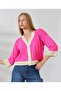 Women's Pink Color Buttoned Knitwear Cardigan - 2