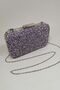 Yakamoz Lilac Stone Evening Dress Clutch Portfolio Bag - 2