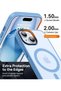 Apple iPhone 15 Pro Case Metal Lens Protection Magsafe 1.5 mm Ultra Thin Premium Chrome Cover - 6