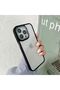 Apple iPhone 15 Plus Case Premium Quality Metal Lens Frame Transparent Back Panel Chromed Case - 2