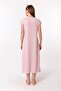 Cotton Comfortable Cut Maternity Nightgown with Breastfeeding Feature Effortt - Pink - 4