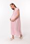 Cotton Comfortable Cut Maternity Nightgown with Breastfeeding Feature Effortt - Pink - 6