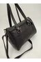 Luxury Women's Hand Shoulder and Arm Bag - Multi-Compartment, Black Genuine Leather - 5