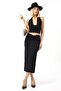 Front Draped Long Skirt 82 cm / Front Ruched Skirt / Draped Long Skirt