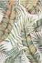 Leyla Collection Soft Tones Green Leaves Detailed Woven Base Modern Decorative Carpet Leyla10 - 2