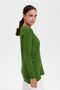 Women's Round Neck Seamless Glittery Blouse with Buttons on the Sides K.Yosun - 4