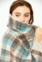 Women's Tricolor Shawl V.beige - 8