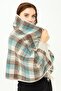 Women's Tricolor Shawl V.beige - 6