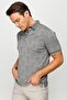 Men's Polo Neck Jacquard Short Sleeve T-shirt Black - 6