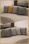 43X43 cm Dark Gray Cushion Cover Decorative Velvety Ethnic Inta-702 - 4