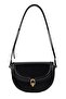 Women's Mini Black Vintage Strap Shoulder Bag - 4