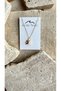 Steel Necklace with Virgo Symbol and Citrine Natural Stone